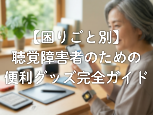 【困りごと別】 聴覚障害者のための 便利グッズ完全ガイド