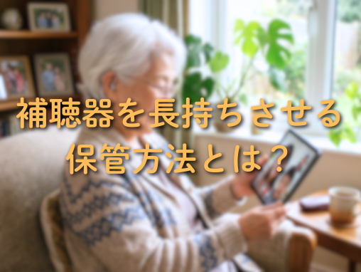 補聴器を長持ちさせる保管方法とは？電池やケースの注意点をプロが解説