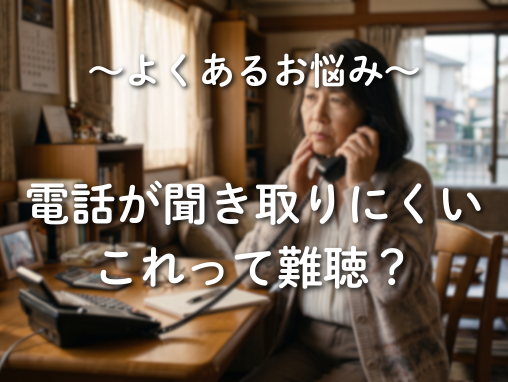 電話が聞き取りにくいのは難聴？考えられる原因と対処法を解説